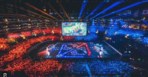 Ambiente del evento con público y escenario